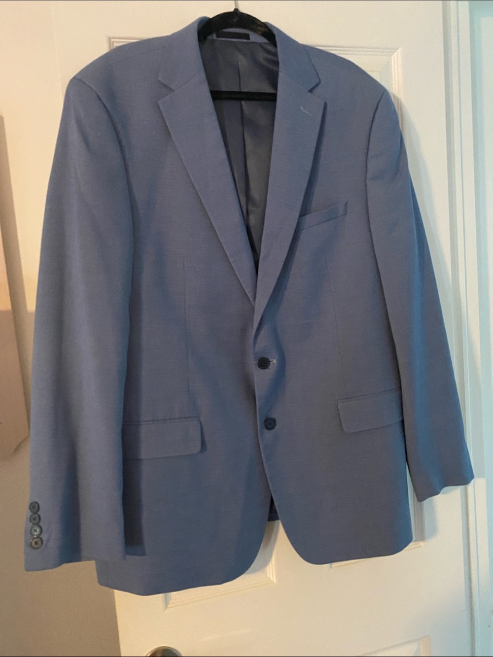 Calvin Klein Light Blue Two-Button Sport Coat
